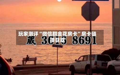 玩家测评“微信群金花房卡”房卡链接获取-第2张图片