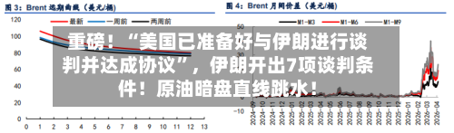 重磅！“美国已准备好与伊朗进行谈判并达成协议	”，伊朗开出7项谈判条件！原油暗盘直线跳水！-第2张图片