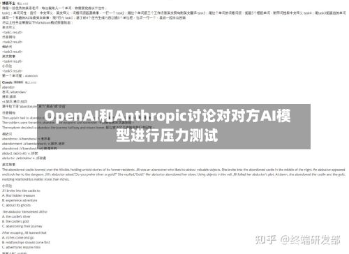 OpenAI和Anthropic讨论对对方AI模型进行压力测试-第1张图片