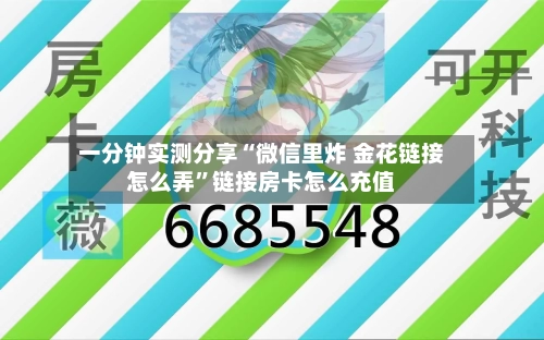 一分钟实测分享“微信里炸 金花链接怎么弄”链接房卡怎么充值-第2张图片