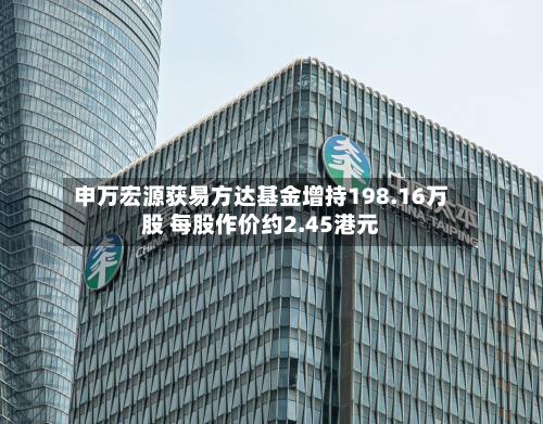 申万宏源获易方达基金增持198.16万股 每股作价约2.45港元-第1张图片
