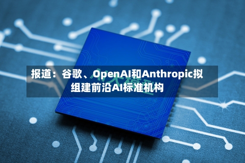 报道：谷歌	、OpenAI和Anthropic拟组建前沿AI标准机构-第1张图片