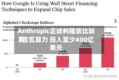 Anthropic正谈判租赁比较高1吉瓦算力 投入至少400亿美元-第2张图片