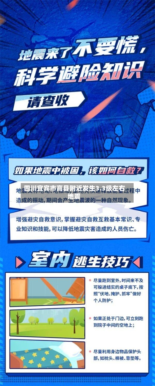 四川宜宾市高县附近发生3.3级左右地震