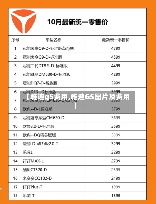 【雅迪g5费用,雅迪G5图片及费用】