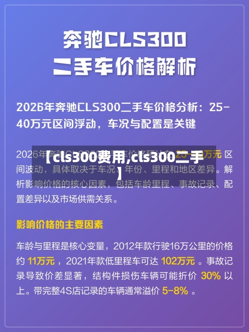 【cls300费用,cls300二手】-第2张图片