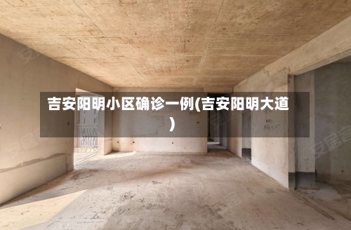 吉安阳明小区确诊一例(吉安阳明大道)