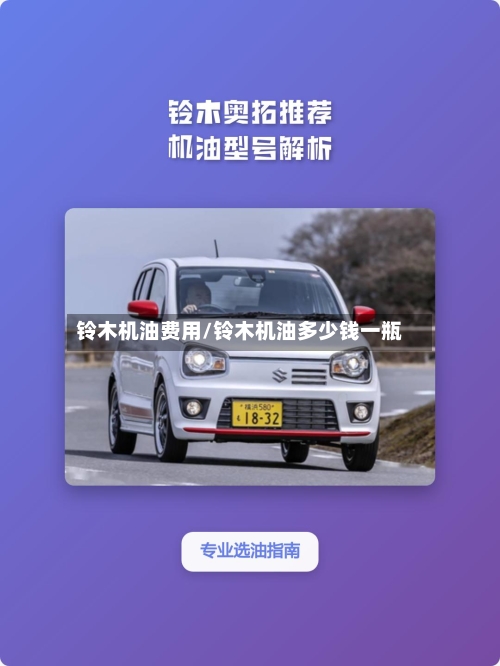 铃木机油费用/铃木机油多少钱一瓶-第2张图片