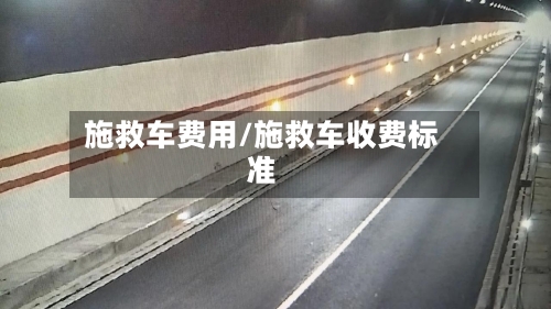 施救车费用/施救车收费标准