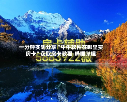 一分钟实测分享“牛牛软件在哪里买房卡”获取房卡教程-哔哩哔哩-第2张图片