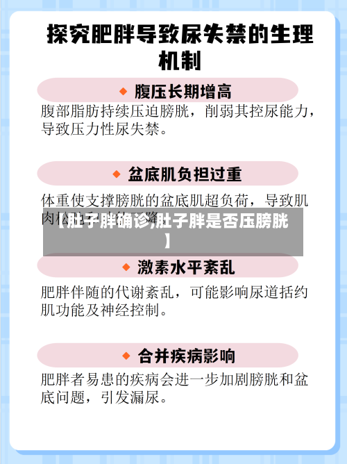 【肚子胖确诊,肚子胖是否压膀胱】