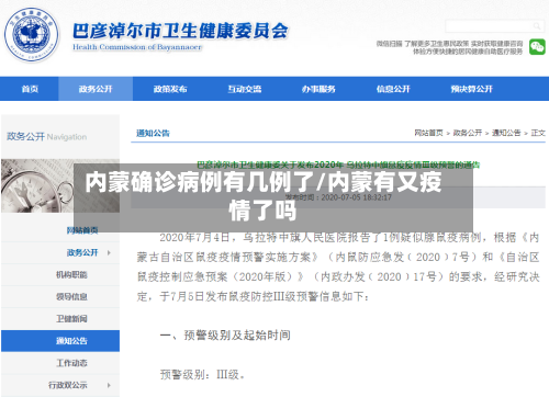 内蒙确诊病例有几例了/内蒙有又疫情了吗-第2张图片