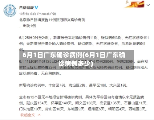6月1日广东确诊病例(6月1日广东确诊病例多少)