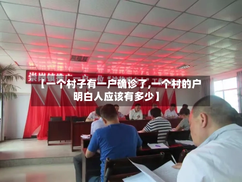 【一个村子有一户确诊了,一个村的户明白人应该有多少】