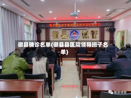 徽县确诊名单(徽县县医院领导班子名单)