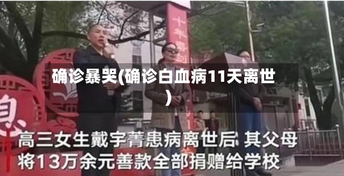 确诊暴哭(确诊白血病11天离世)-第3张图片