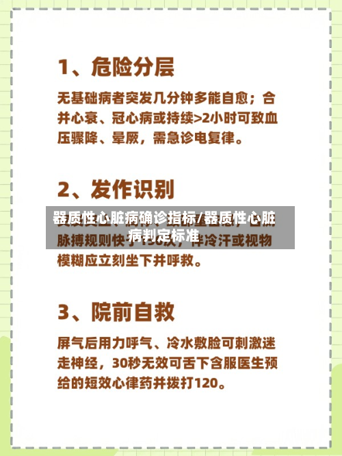 器质性心脏病确诊指标/器质性心脏病判定标准-第2张图片