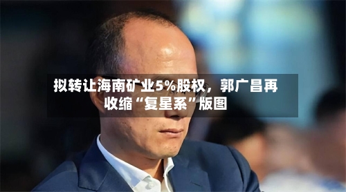 拟转让海南矿业5%股权，郭广昌再收缩“复星系	”版图-第3张图片